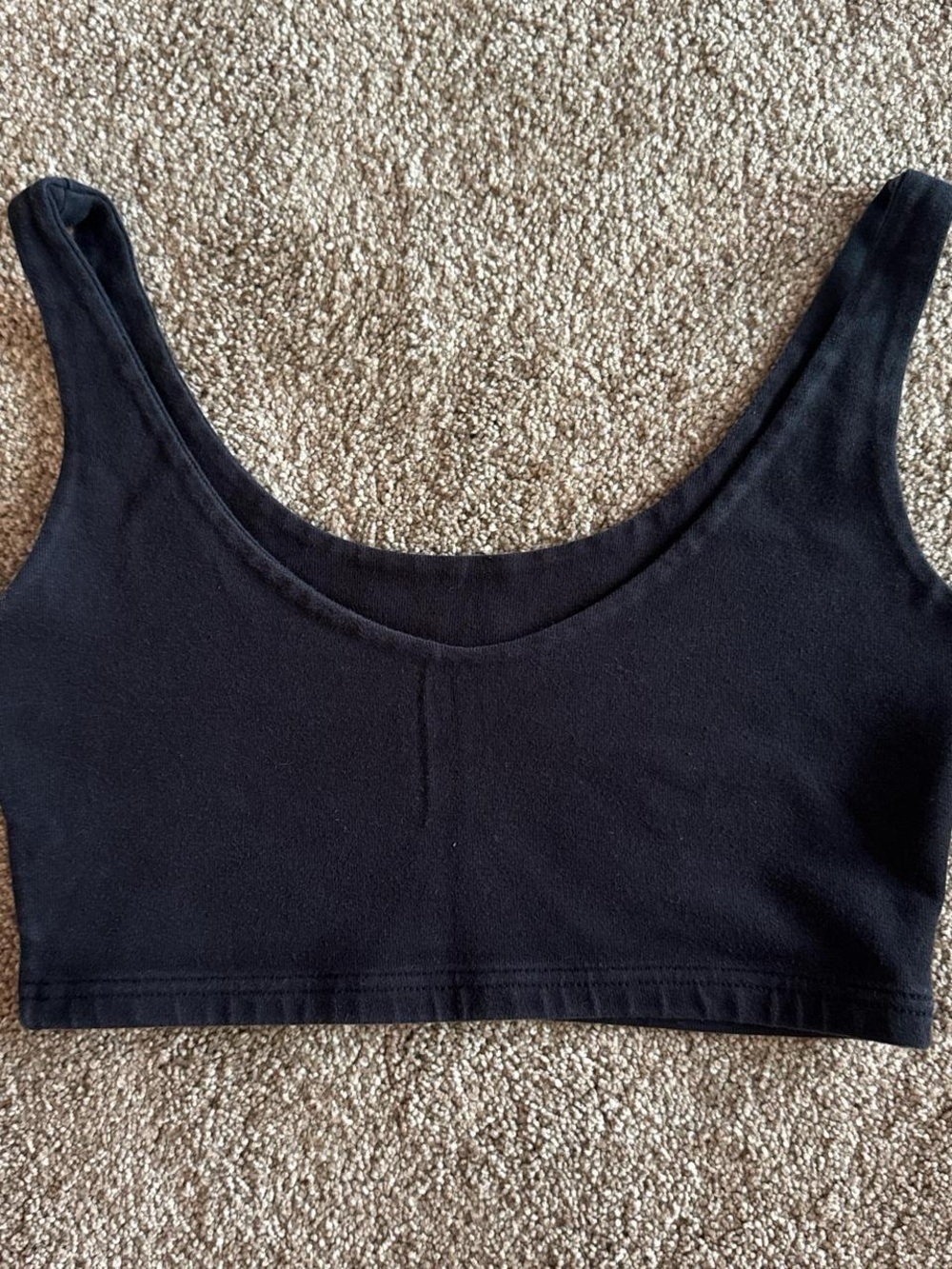 Brandy Melville Black Crop Tank